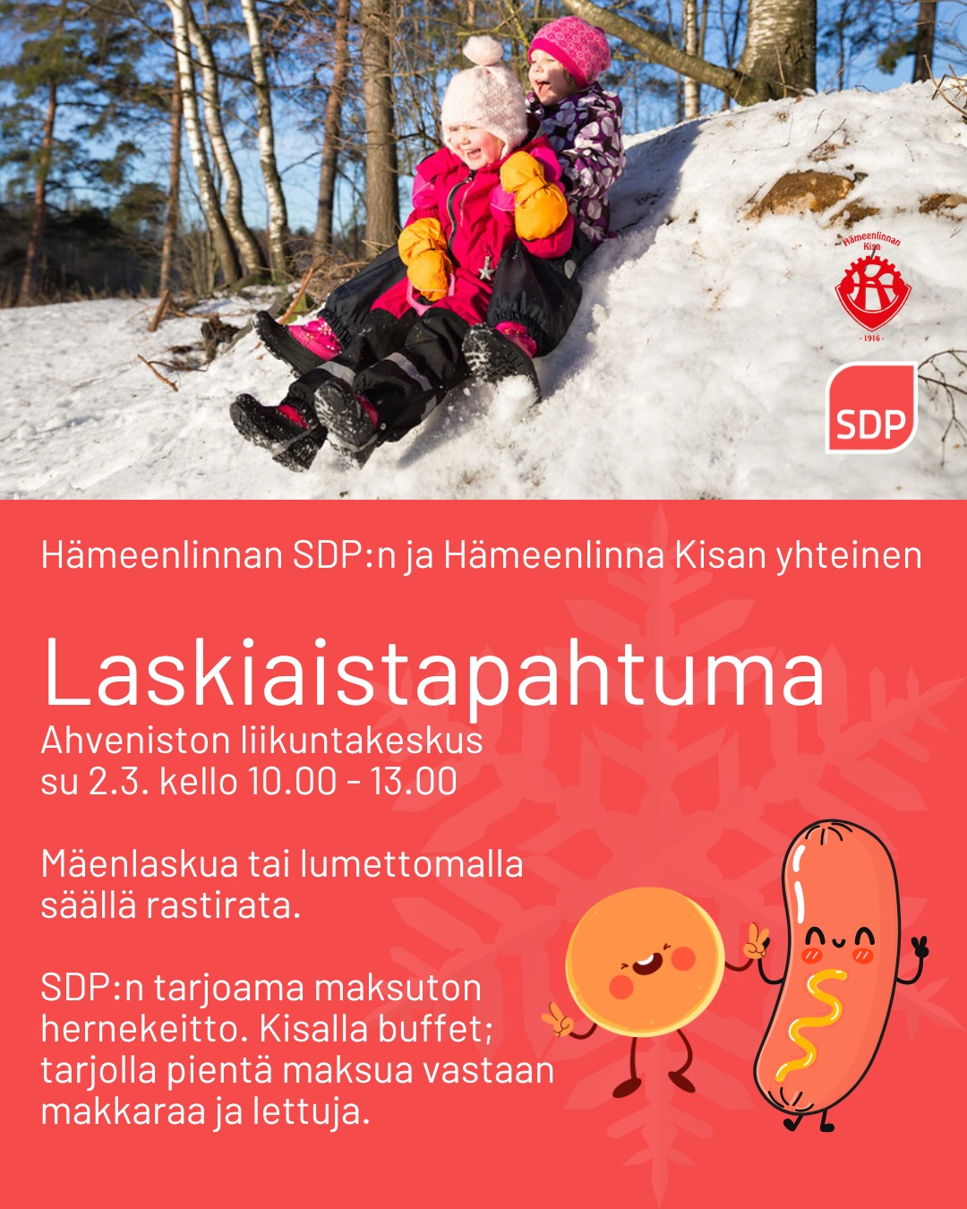 Laskiaistapahtuman mainoskuva